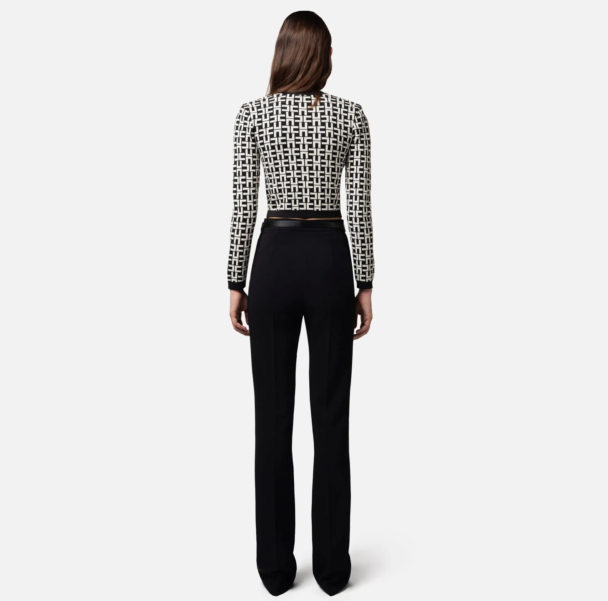 Elisabetta Franchi Maglieria E Felpe^Mini Cardigan In Viscosa Jacquard