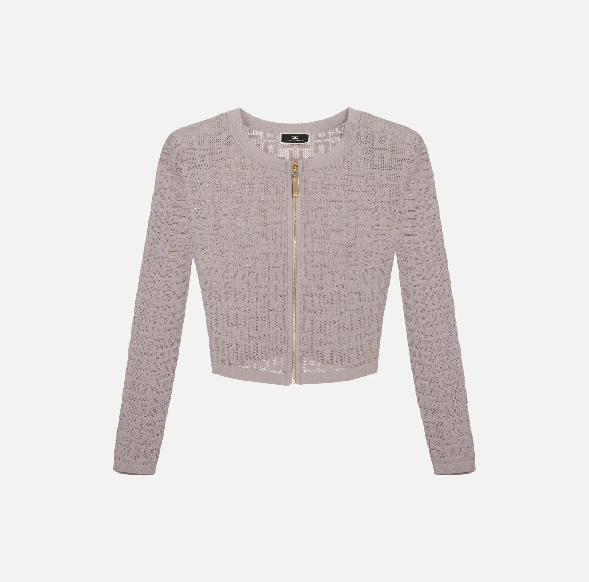 Elisabetta Franchi Maglieria E Felpe^Mini Cardigan In Viscosa Punto Traforato