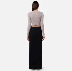 Elisabetta Franchi Maglieria E Felpe^Mini Cardigan In Viscosa Punto Traforato