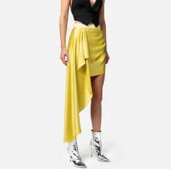 Elisabetta Franchi Gonne^Minigonna In Crepe Con Drappeggio