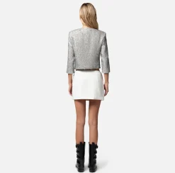 Elisabetta Franchi Gonne^Minigonna In Crepe Con Ricamo Animalier