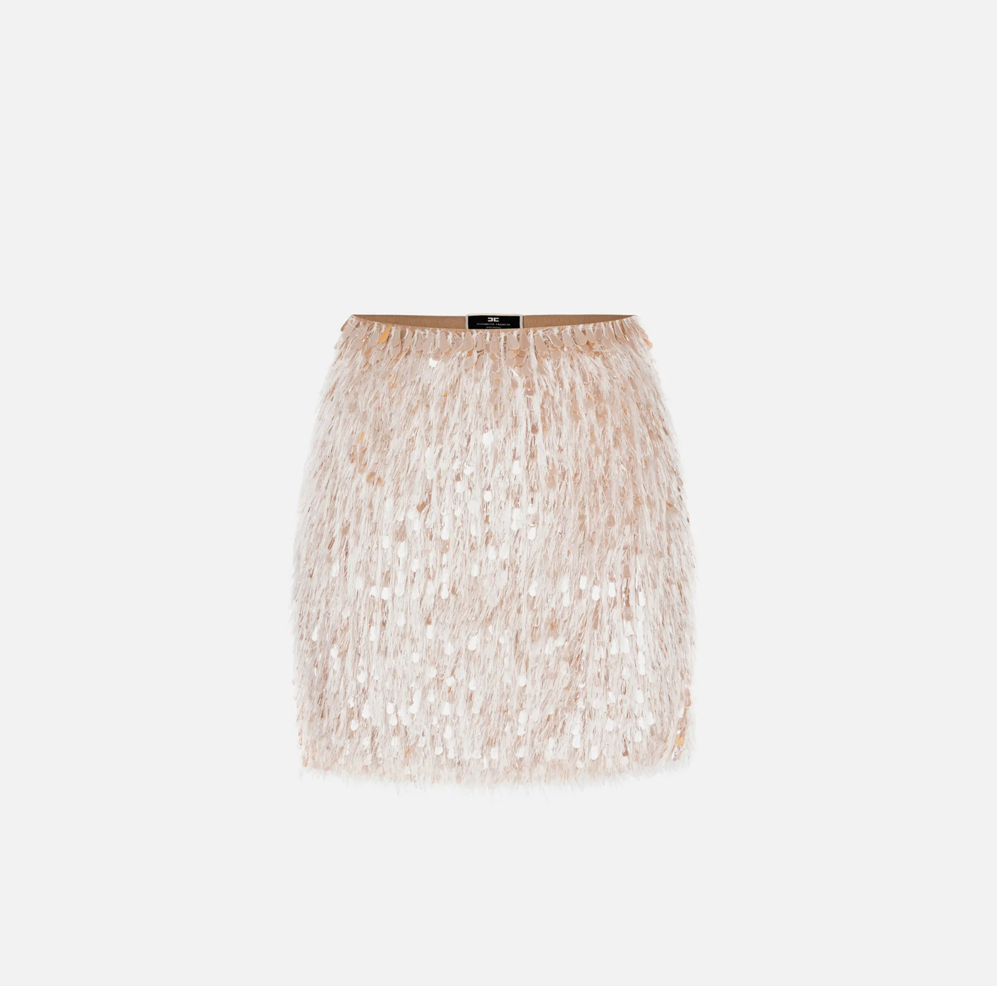 Elisabetta Franchi Gonne^Minigonna In Organza Sfrangiata