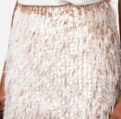 Elisabetta Franchi Gonne^Minigonna In Organza Sfrangiata
