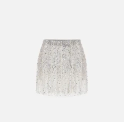 Elisabetta Franchi Gonne^Minigonna In Tulle Ricamato