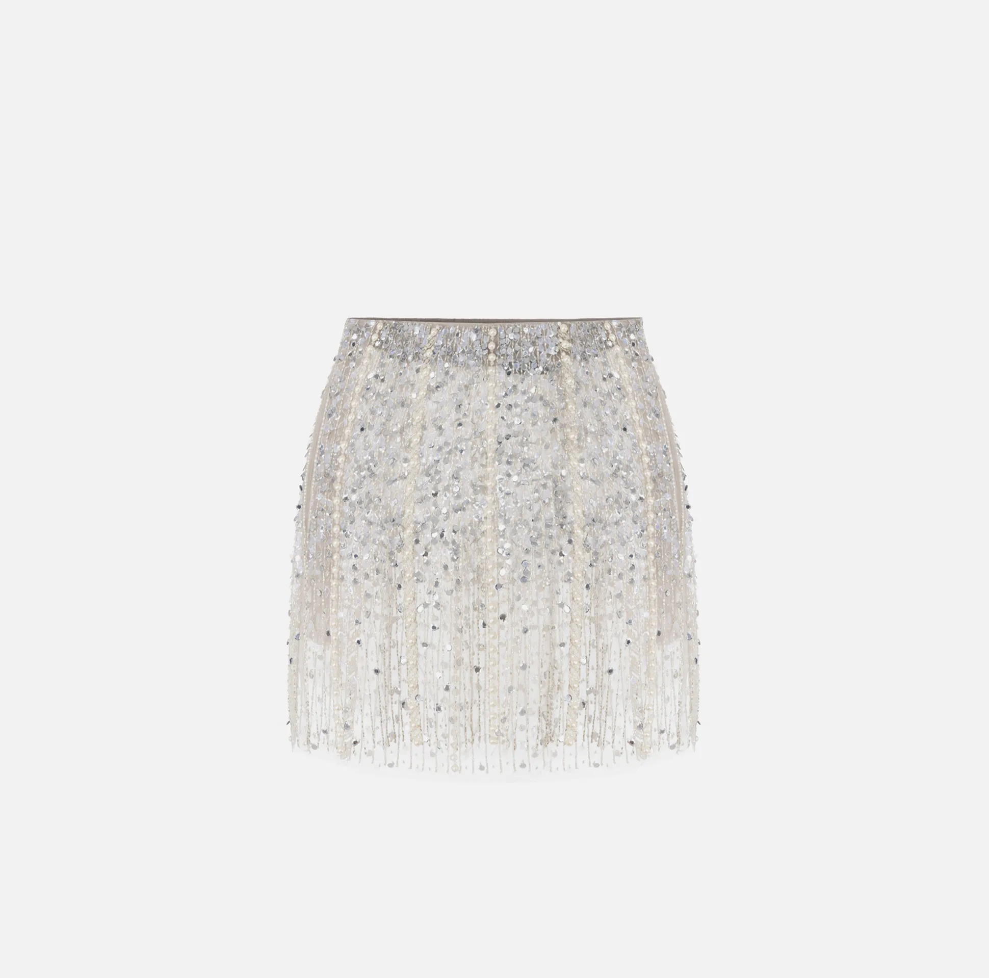 Elisabetta Franchi Gonne^Minigonna In Tulle Ricamato