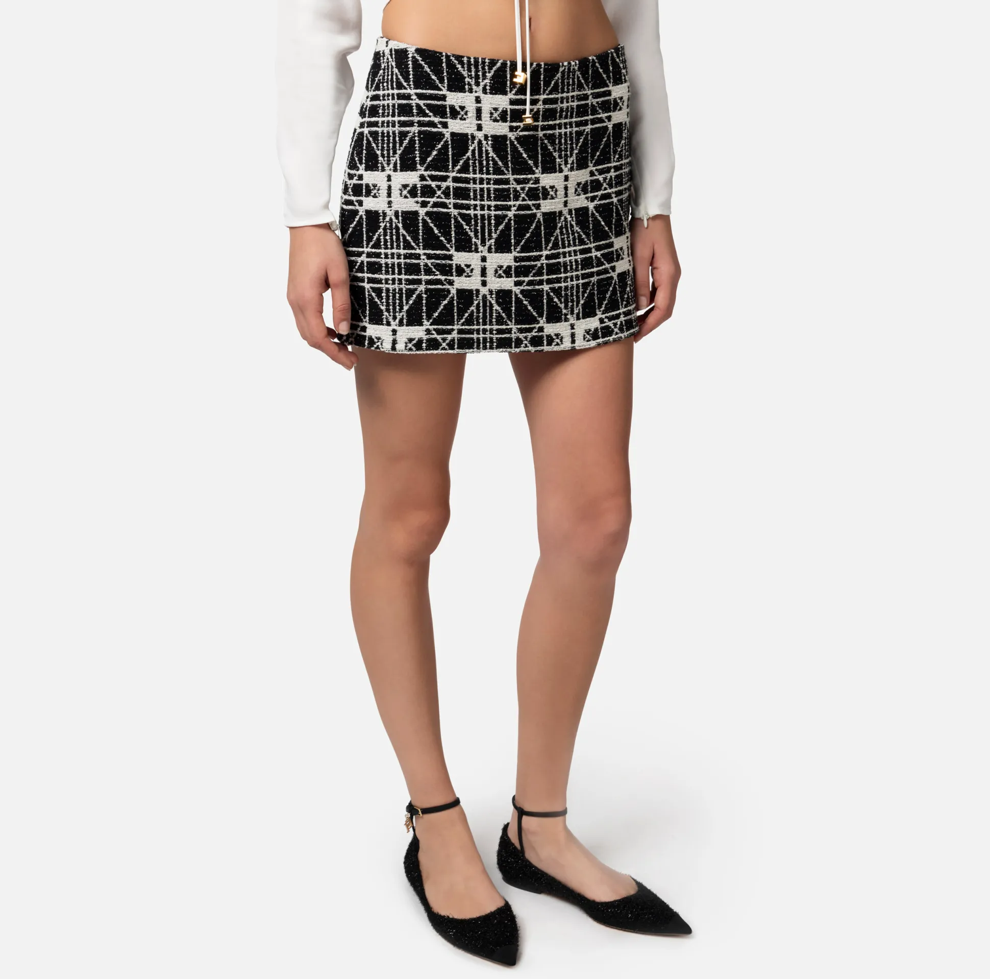 Elisabetta Franchi Gonne^Minigonna In Tweed Jacquard
