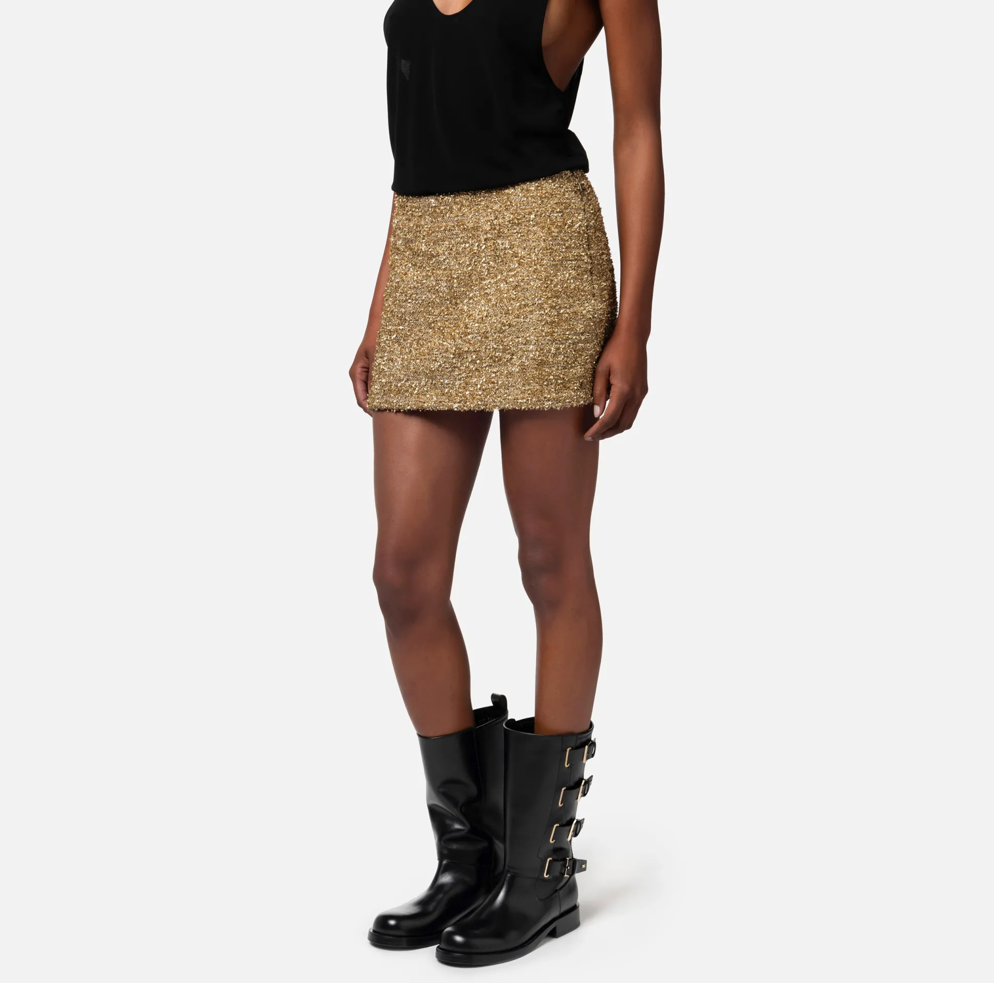 Elisabetta Franchi Gonne^Minigonna In Tweed Lurex