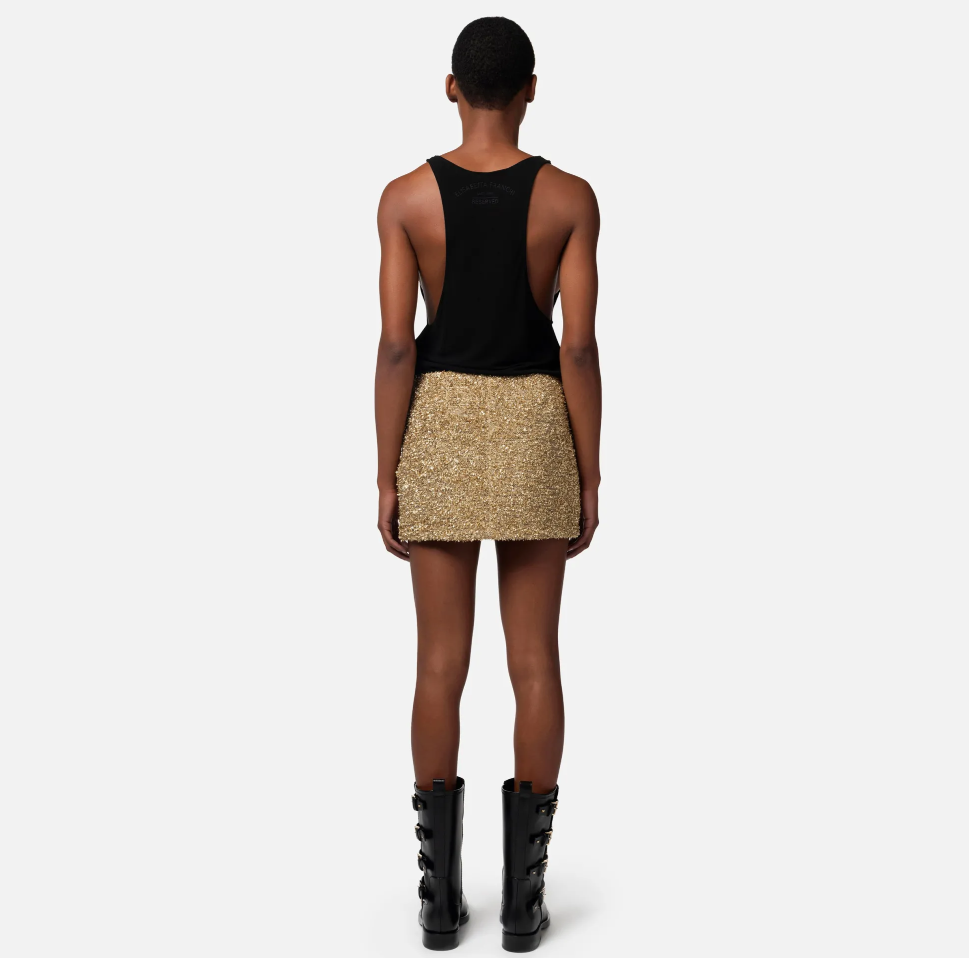 Elisabetta Franchi Gonne^Minigonna In Tweed Lurex