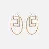 Elisabetta Franchi Bijoux^Orecchini A Cerchio Con Logo In Strass