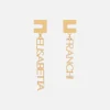 Elisabetta Franchi Mostra Tutti^Orecchini Logo Con Lettering Pendente