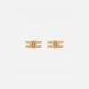 Elisabetta Franchi Mostra Tutti^Orecchini Logo Con Strass Trilogy
