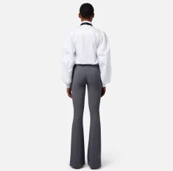 Elisabetta Franchi Tailleur^Pantalone A Zampa In Crepe Leggero