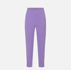 Elisabetta Franchi Pantaloni E Shorts^Pantalone Dritto In Crepe Con Morsetto