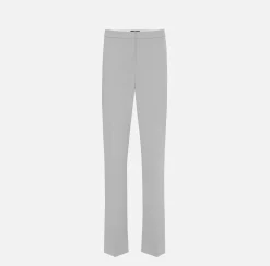 Elisabetta Franchi Pantaloni E Shorts^Pantalone Dritto In Crepe Leggero Con Spacchi