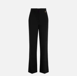 Elisabetta Franchi Pantaloni E Shorts^Pantalone Dritto In Crepe Leggero Con Charms