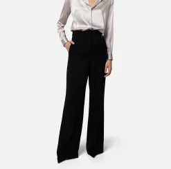 Elisabetta Franchi Pantaloni E Shorts^Pantalone Dritto In Crepe Leggero Con Charms