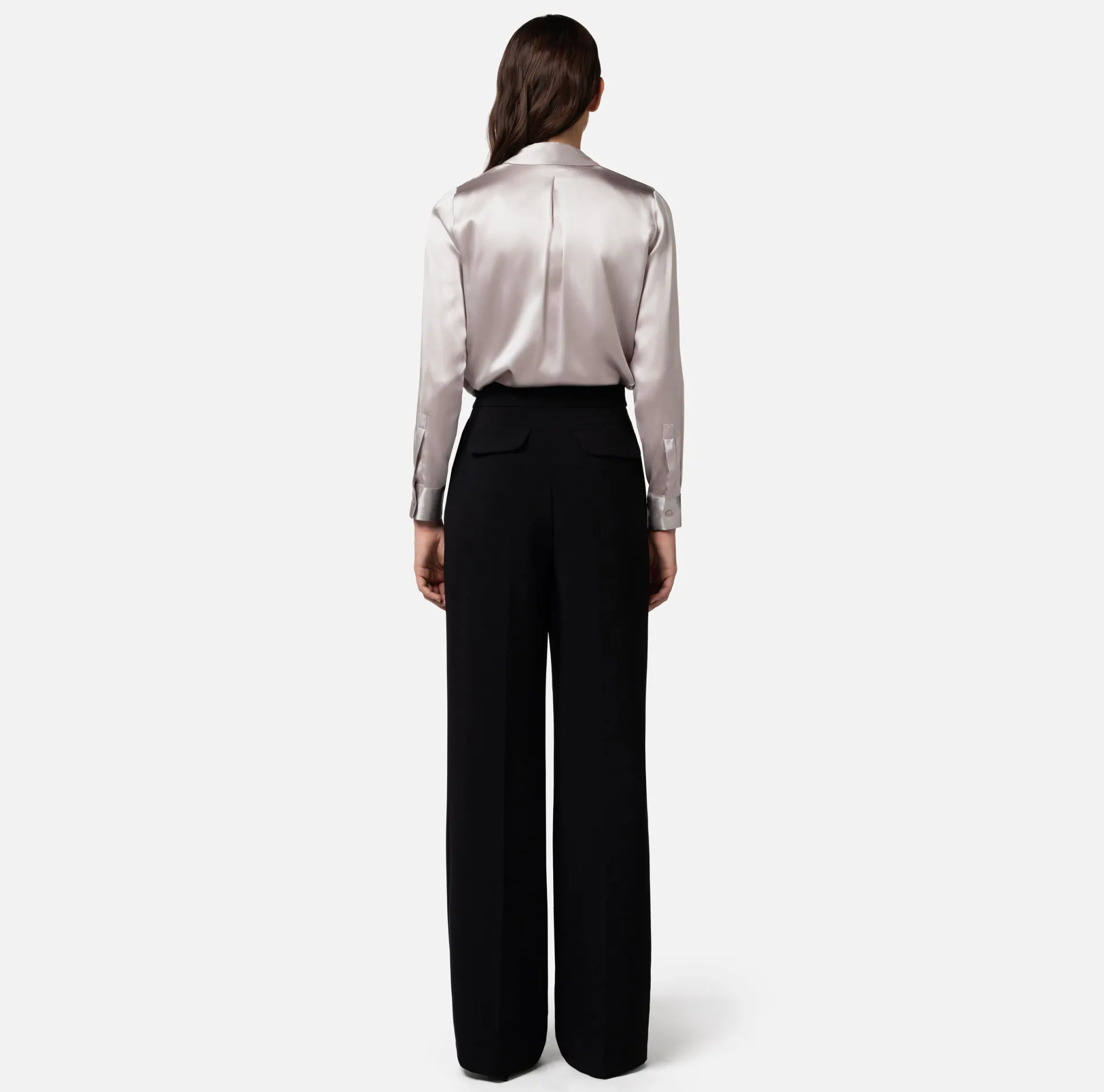Elisabetta Franchi Pantaloni E Shorts^Pantalone Dritto In Crepe Leggero Con Charms