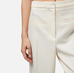 Elisabetta Franchi Pantaloni E Shorts^Pantalone Dritto In Fresco Di Lana Con Inserto Laterale