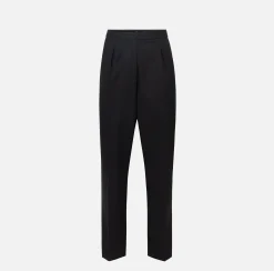 Elisabetta Franchi Pantaloni E Shorts^Pantalone Dritto In Fresco Lana Con Pinces