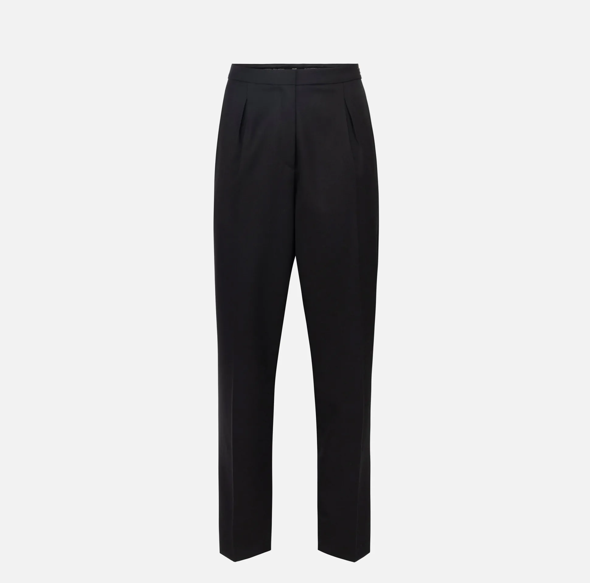 Elisabetta Franchi Pantaloni E Shorts^Pantalone Dritto In Fresco Lana Con Pinces