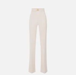 Elisabetta Franchi Pantaloni E Shorts^Pantalone Palazzo In Crepe Stretch