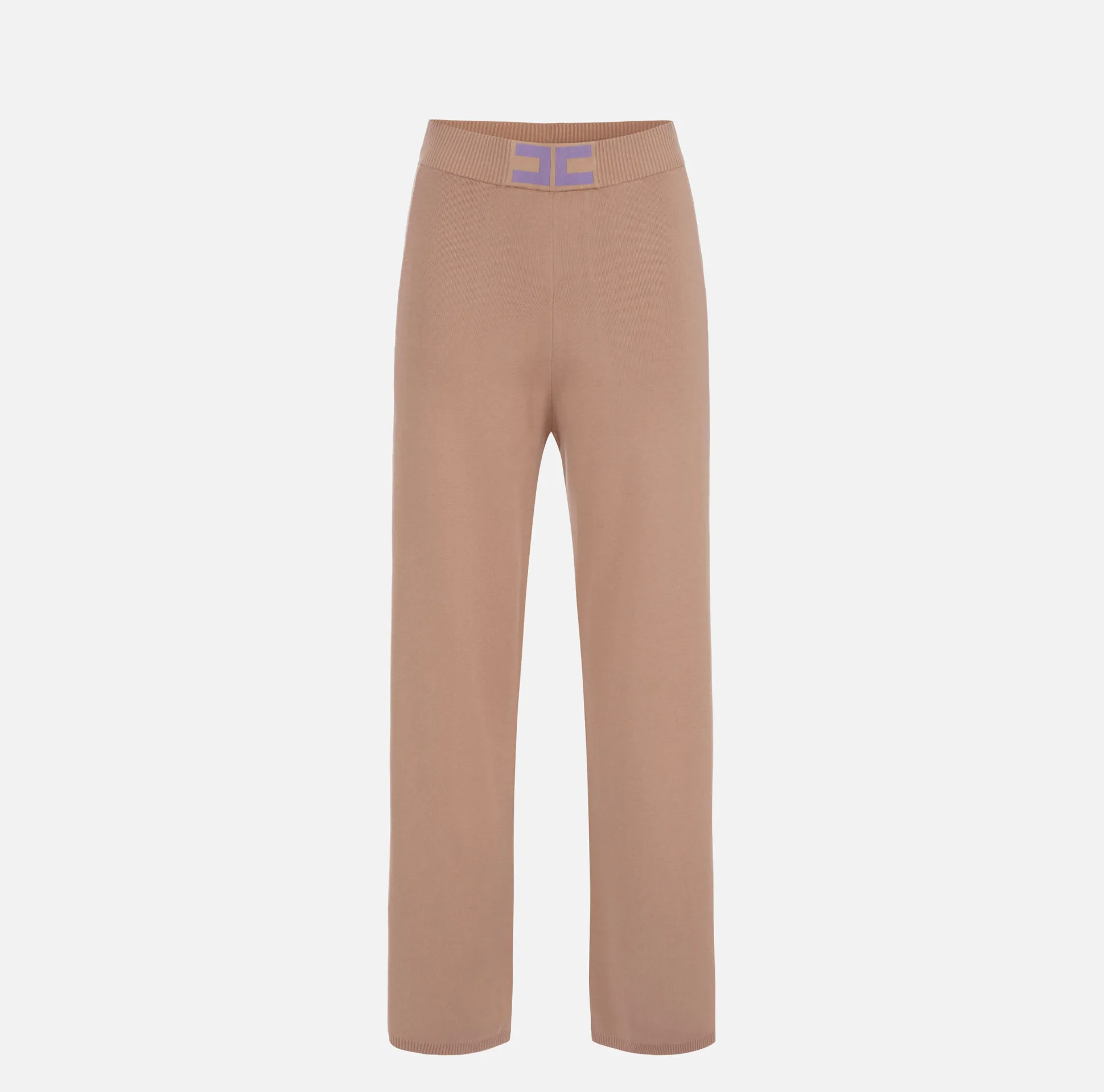Elisabetta Franchi Pantaloni E Shorts^Pantalone Palazzo In Viscosa Con Bande Logate