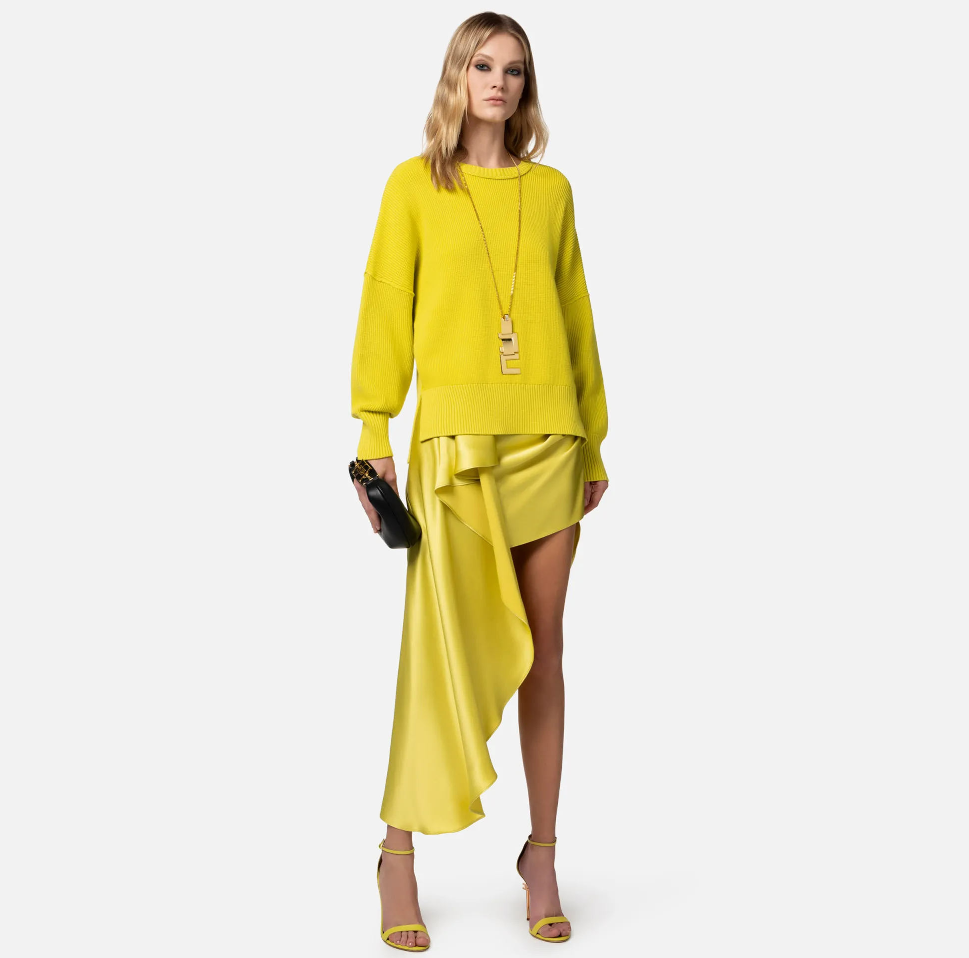 Elisabetta Franchi Maglieria E Felpe^Pullover In Viscosa Con Maniche A Pipistrello
