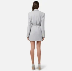 Elisabetta Franchi Abiti^Robe-Manteau In Crepe Con Cintura