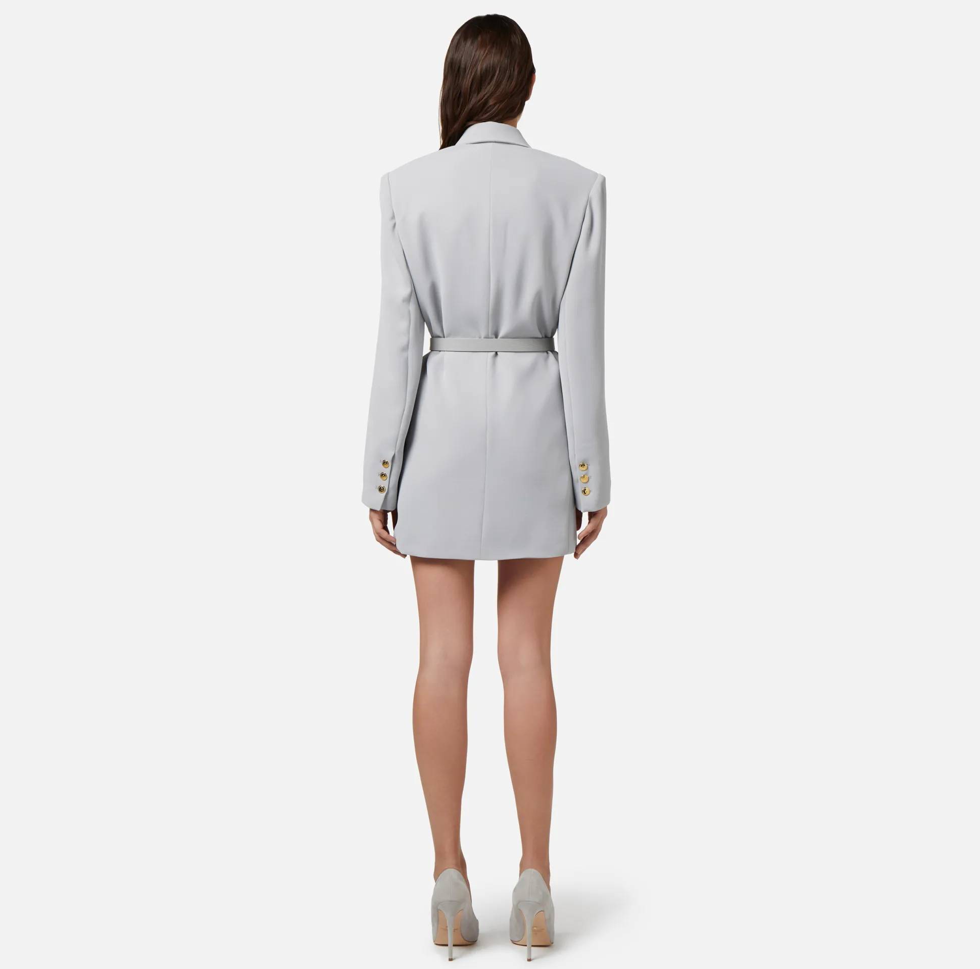 Elisabetta Franchi Abiti^Robe-Manteau In Crepe Con Cintura