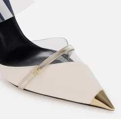 Elisabetta Franchi Decollete^Sabot In Pelle E Pvc