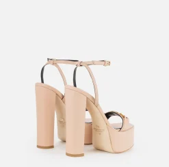 Elisabetta Franchi Sandali^Sandali In Pelle Con Plateau
