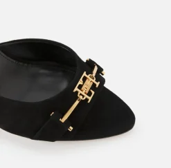 Elisabetta Franchi Sandali^Sandali Slider In Pelle Scamosciata Con Morsetto
