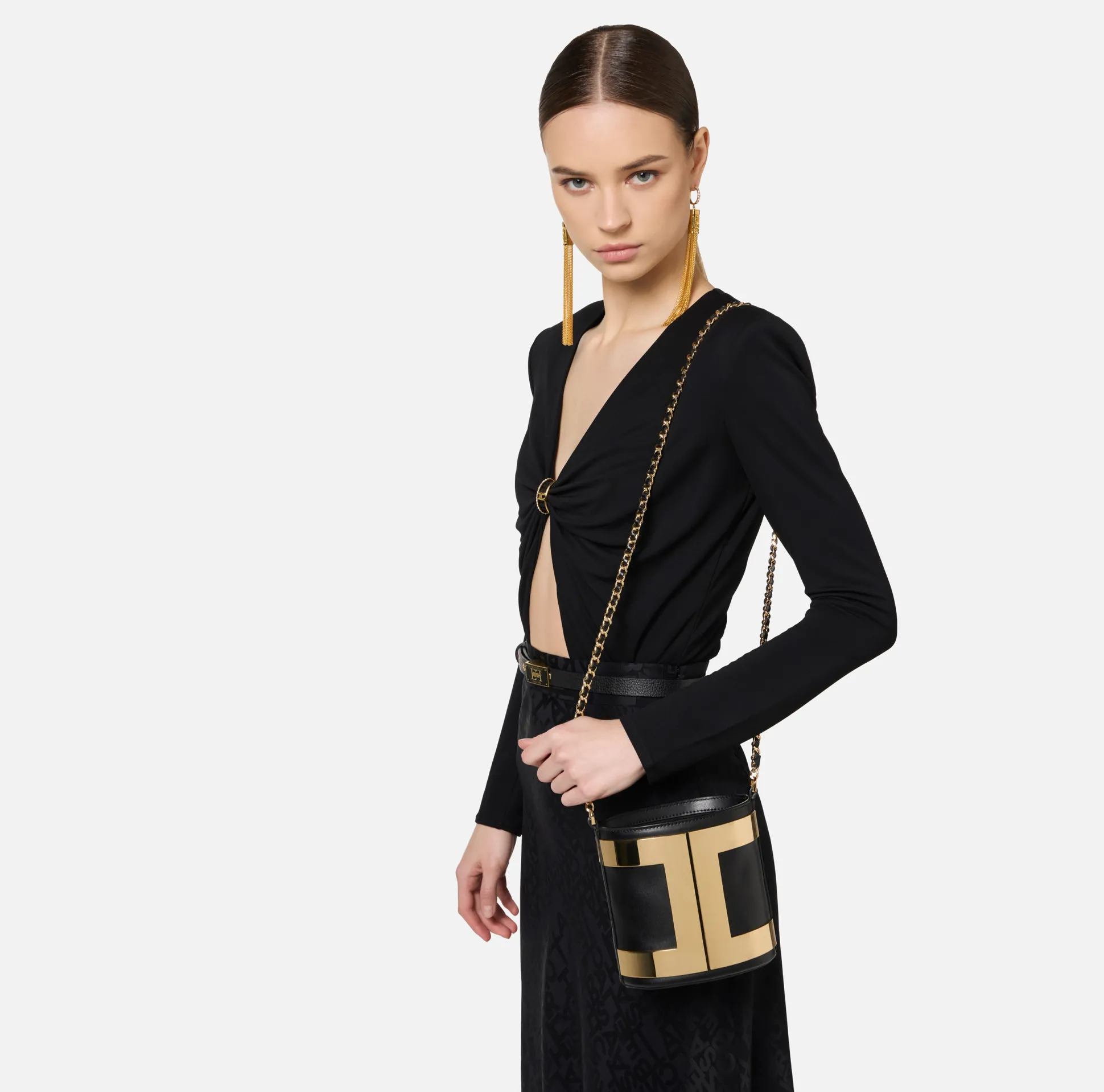 Elisabetta Franchi Borse A Tracolla^Secchiello Logo