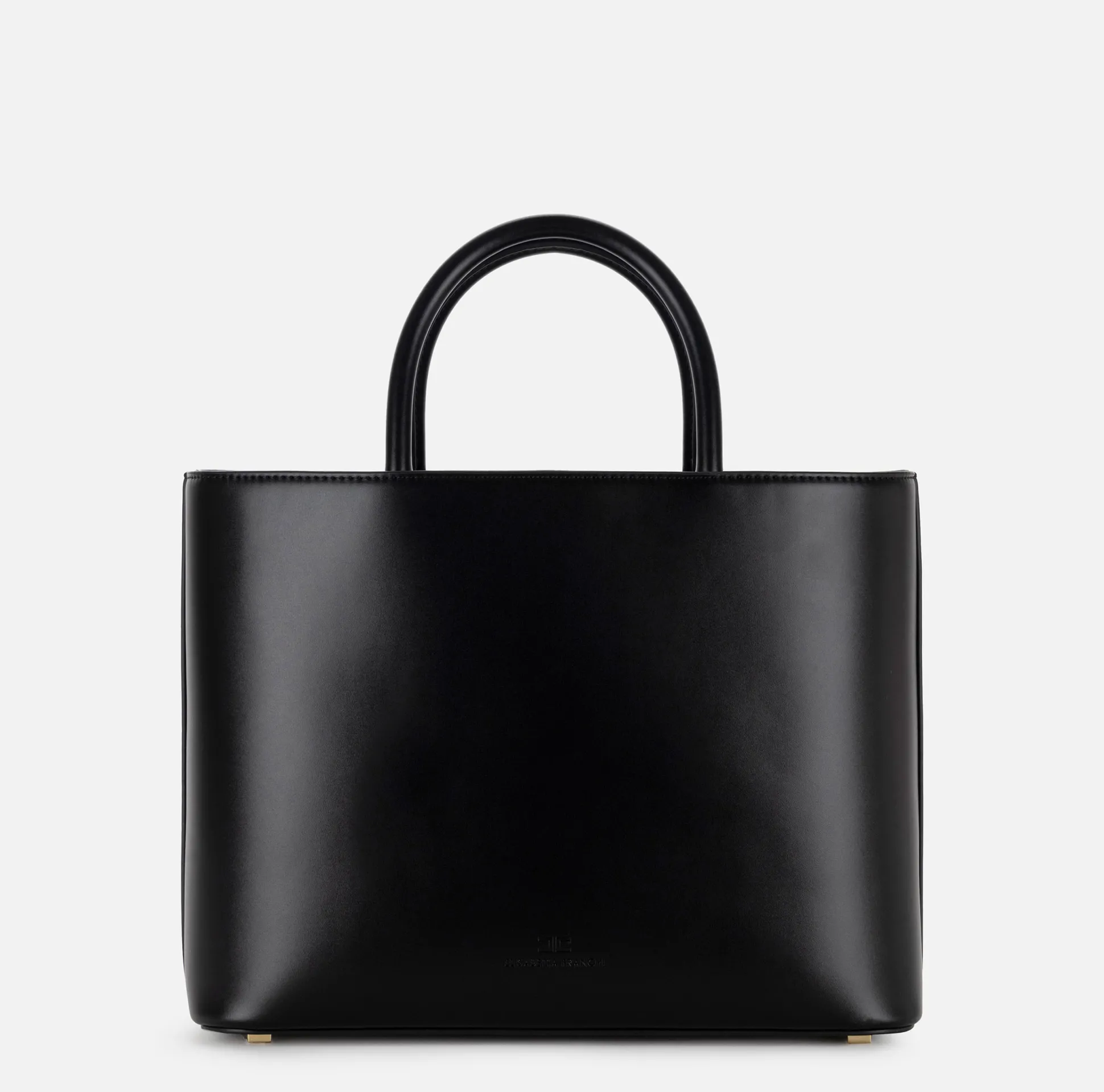 Elisabetta Franchi Borse A Mano^Shopper Media Con Placca Smaltata