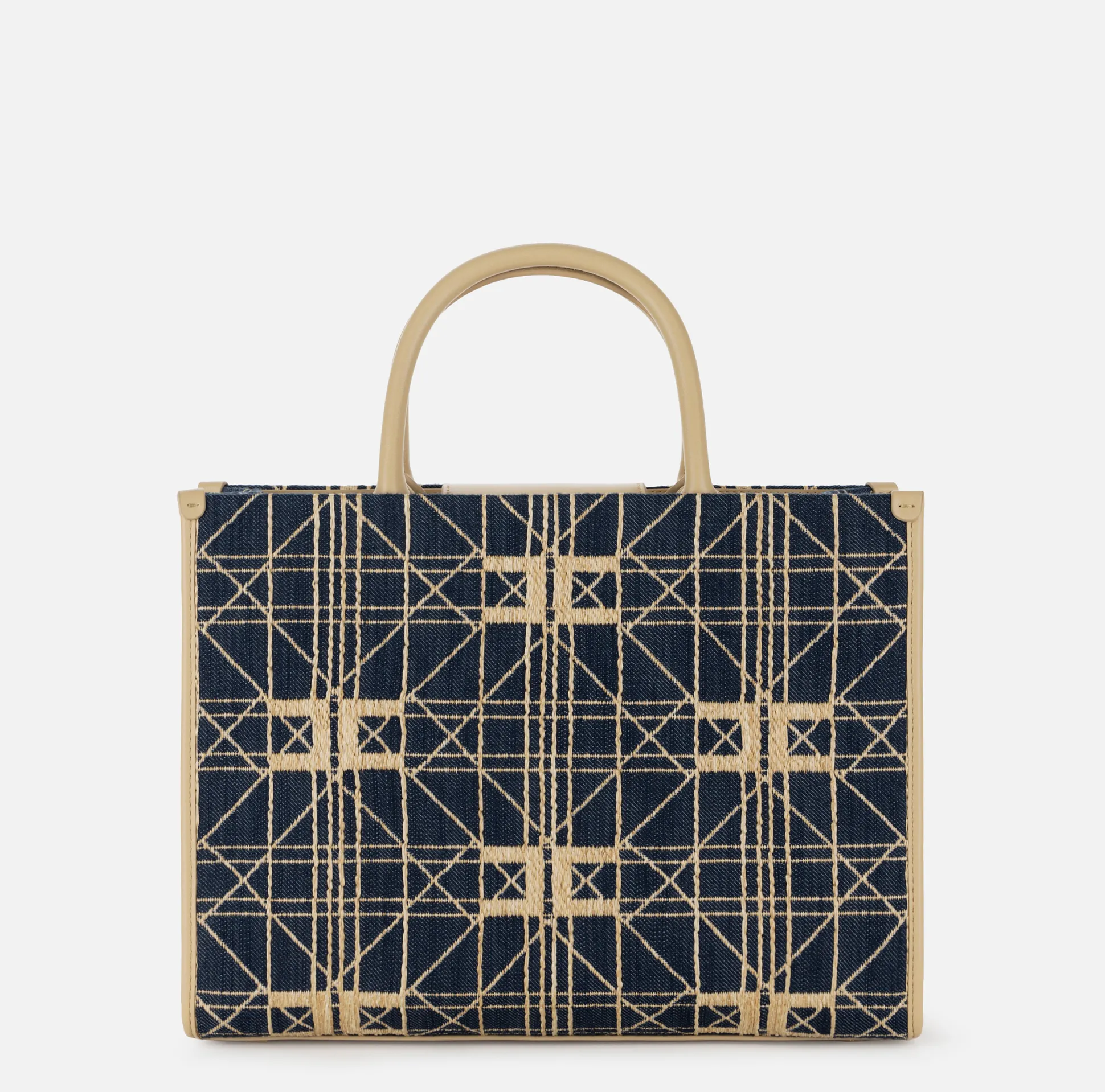 Elisabetta Franchi Borse A Mano^Shopper Media In Rafia