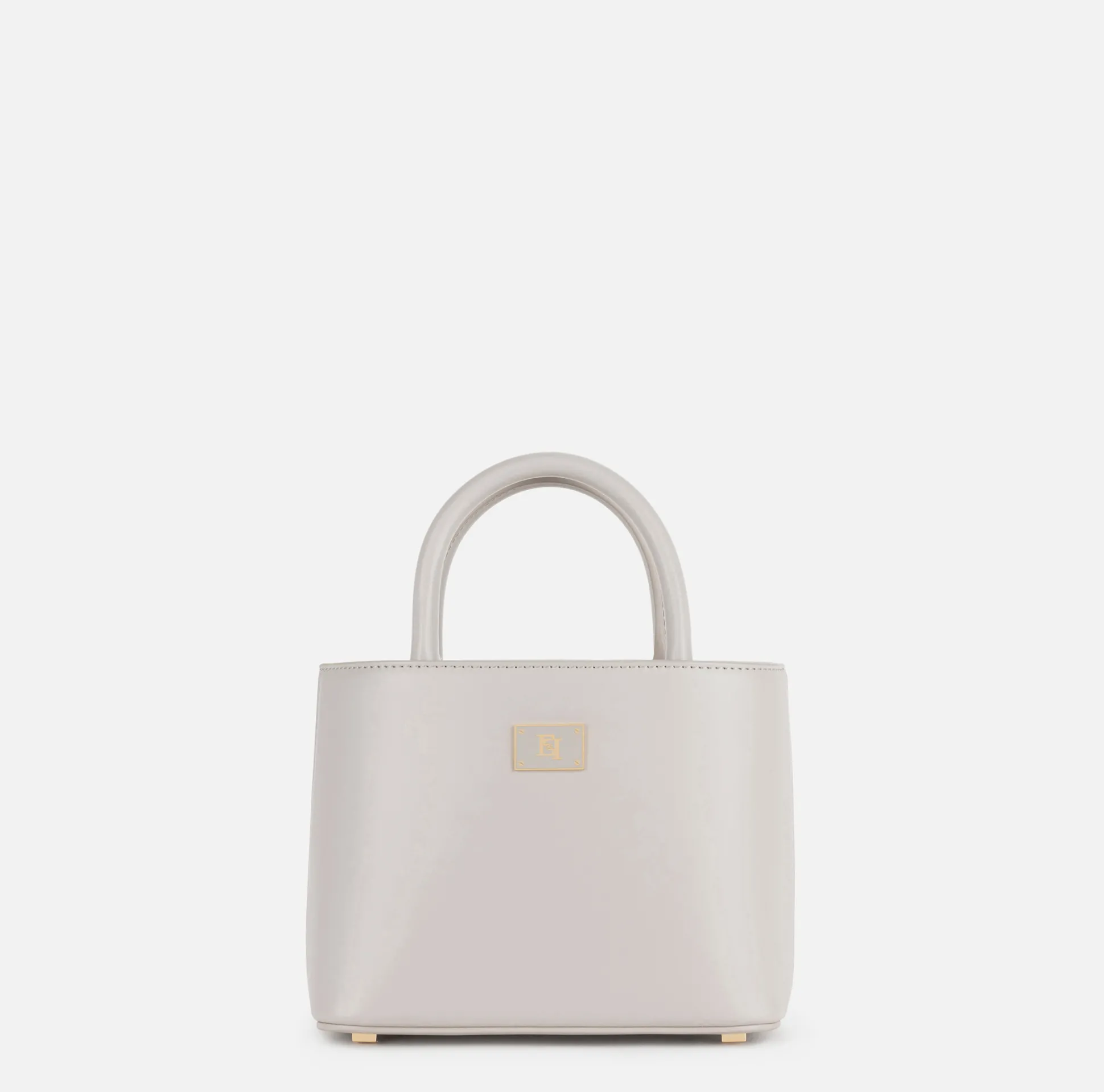 Elisabetta Franchi Borse A Mano^Shopper Piccola Con Placca Smaltata