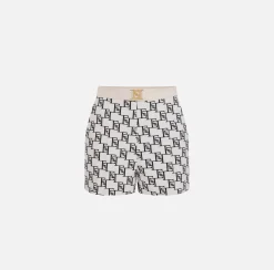 Elisabetta Franchi Pantaloni E Shorts^Short In Crepe Stampato Con Placca Logo