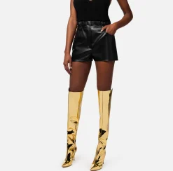 Elisabetta Franchi Pantaloni E Shorts^Short In Materiale Sintetico Con Cintura