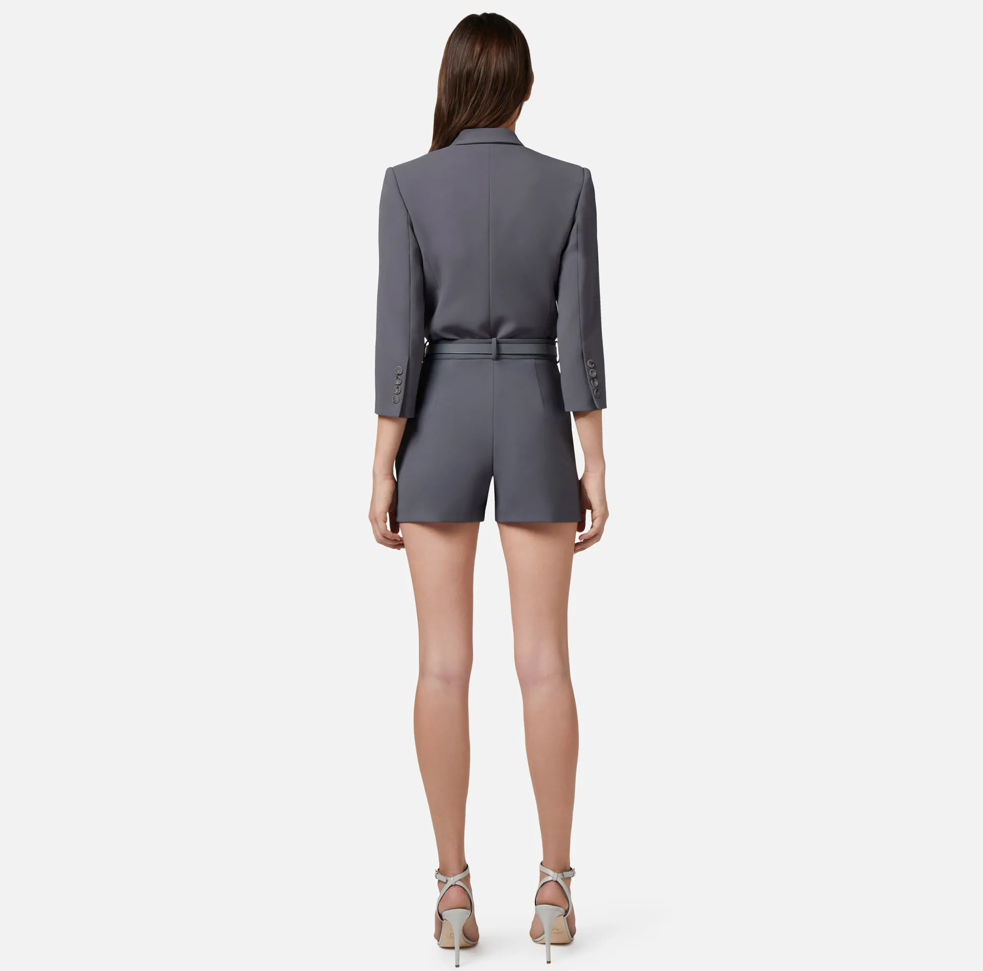 Elisabetta Franchi Tailleur^Shorts In Crepe Con Cintura