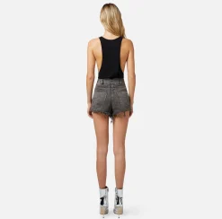 Elisabetta Franchi Pantaloni E Shorts^Shorts In Denim Sfrangiato