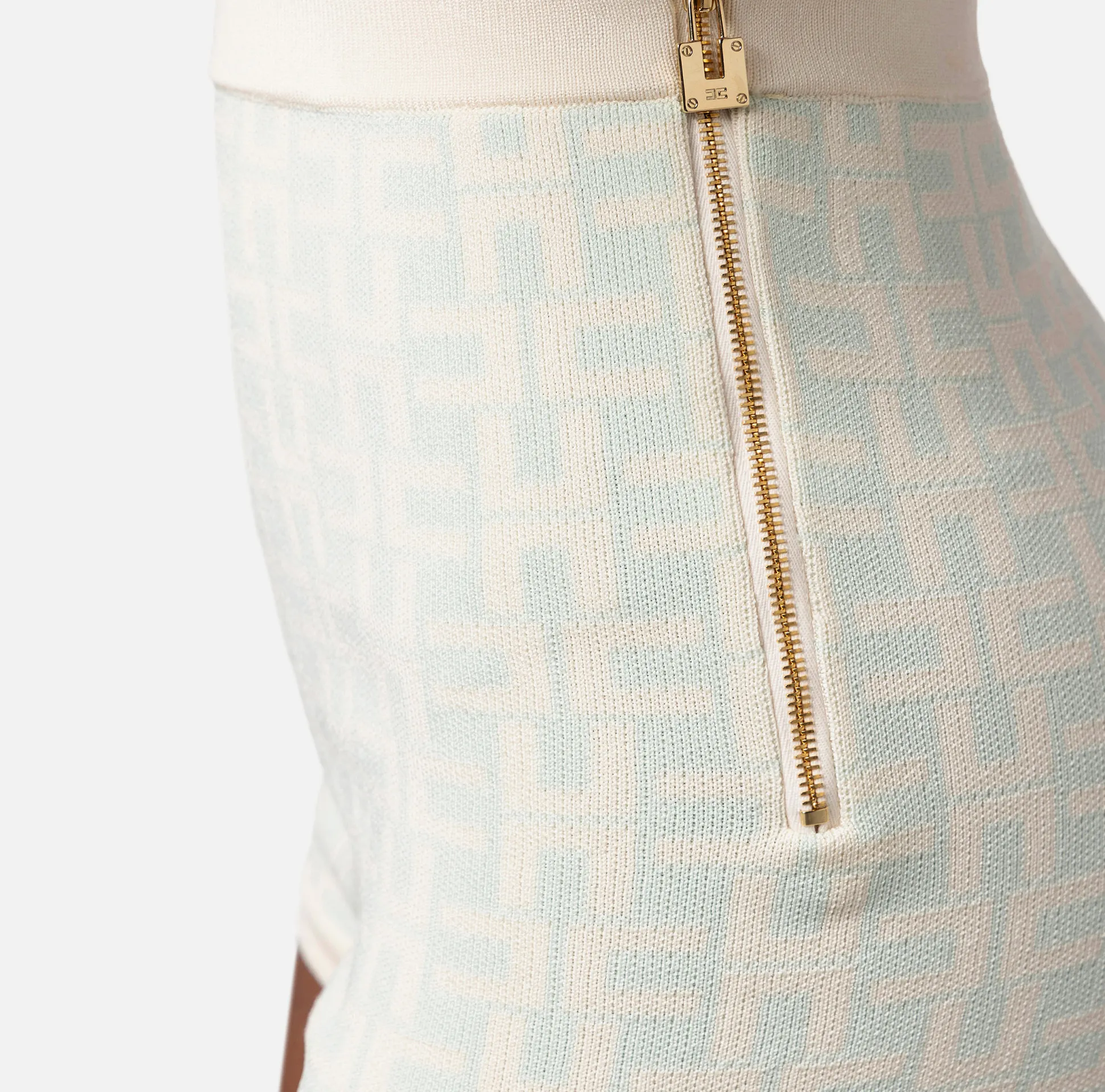 Elisabetta Franchi Pantaloni E Shorts^Shorts Logo Jacquard All-Over