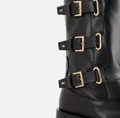 Elisabetta Franchi Stivali^Stivale Biker In Pelle Con Fibbie