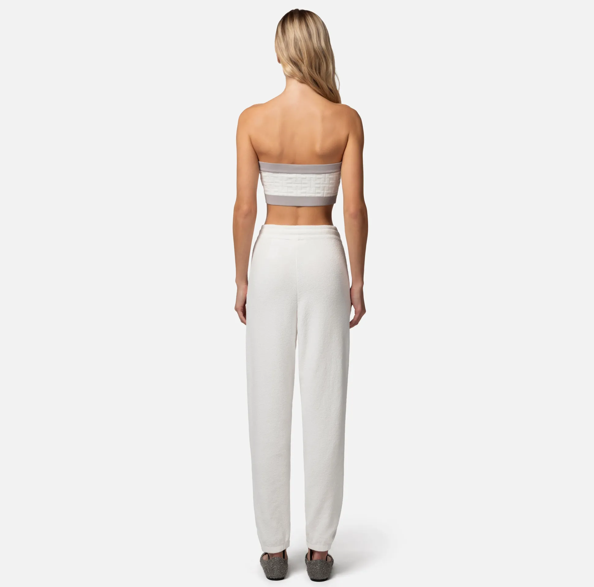 Elisabetta Franchi Top, T-Shirt & Body^Top A Fascia In Viscosa Embossed