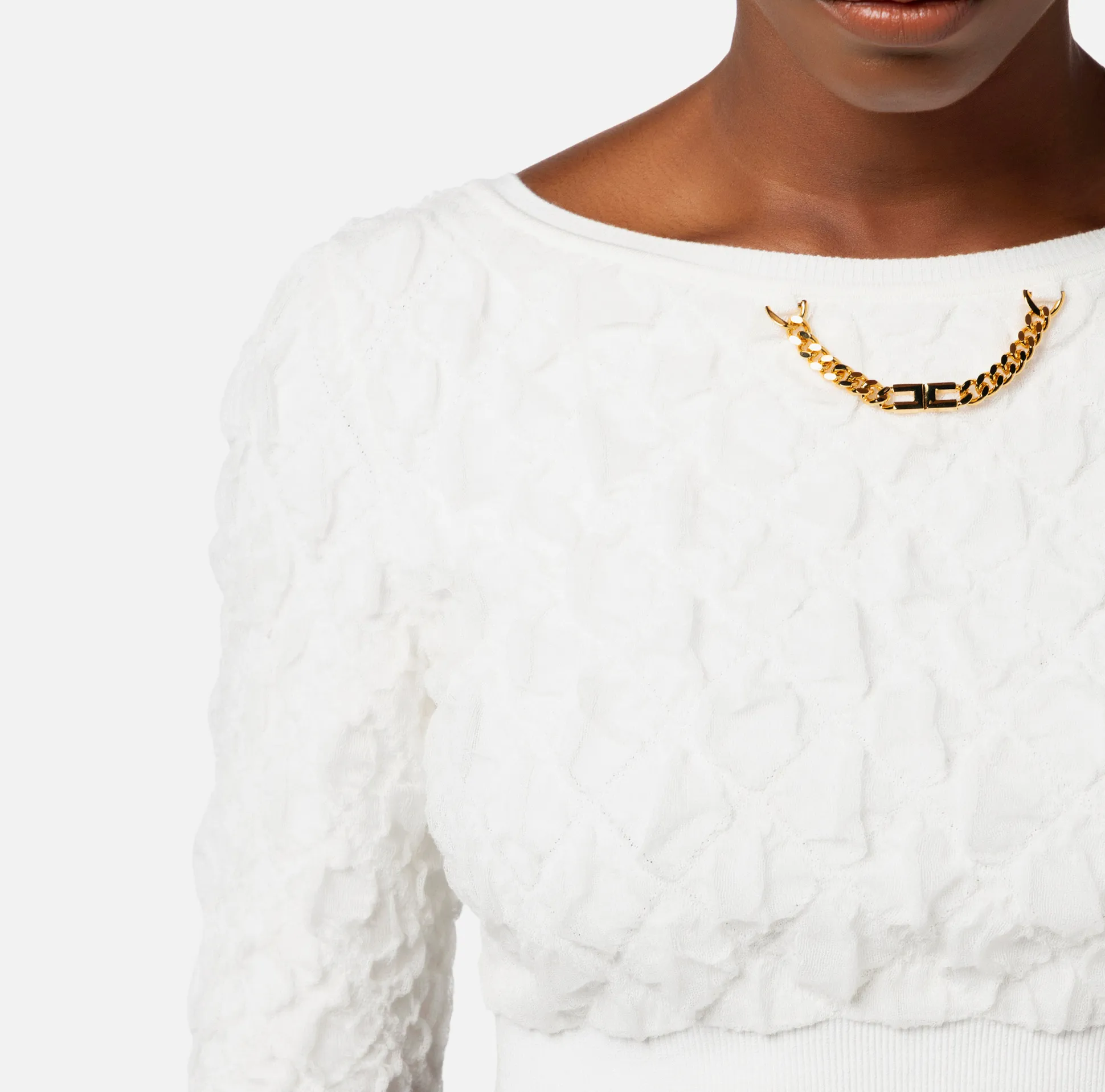 Elisabetta Franchi Top, T-Shirt & Body^Top Cropped In Viscosa Goffrata