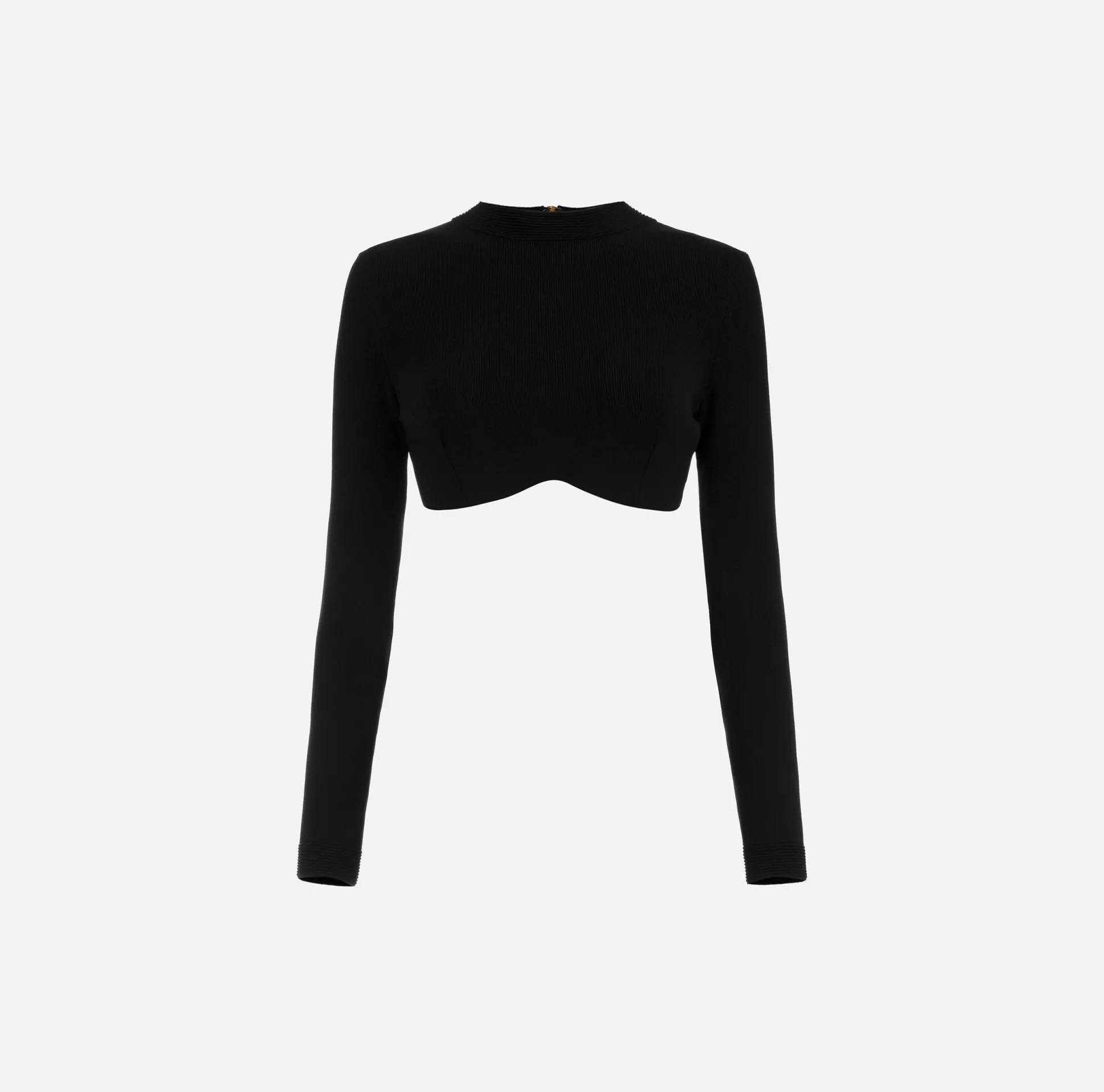 Elisabetta Franchi Top, T-Shirt & Body^Top Cropped In Viscosa Lucida