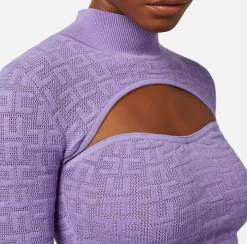 Elisabetta Franchi Top, T-Shirt & Body^Top Cropped In Viscosa Punto Traforato