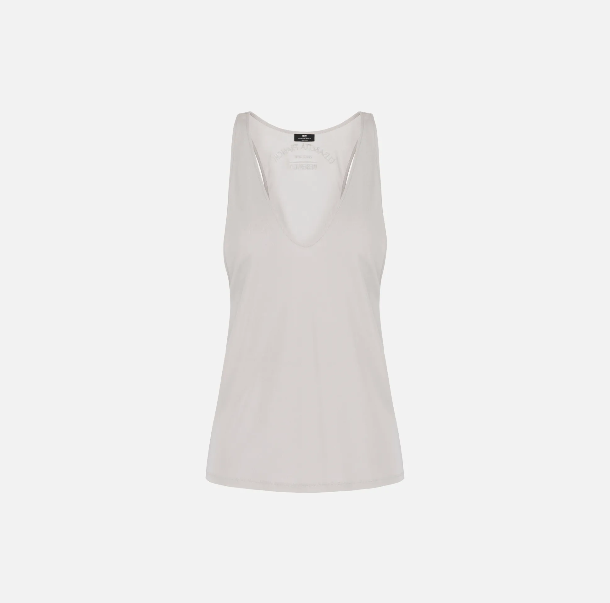 Elisabetta Franchi Top, T-Shirt & Body^Top In Jersey Con Ricamo Logo
