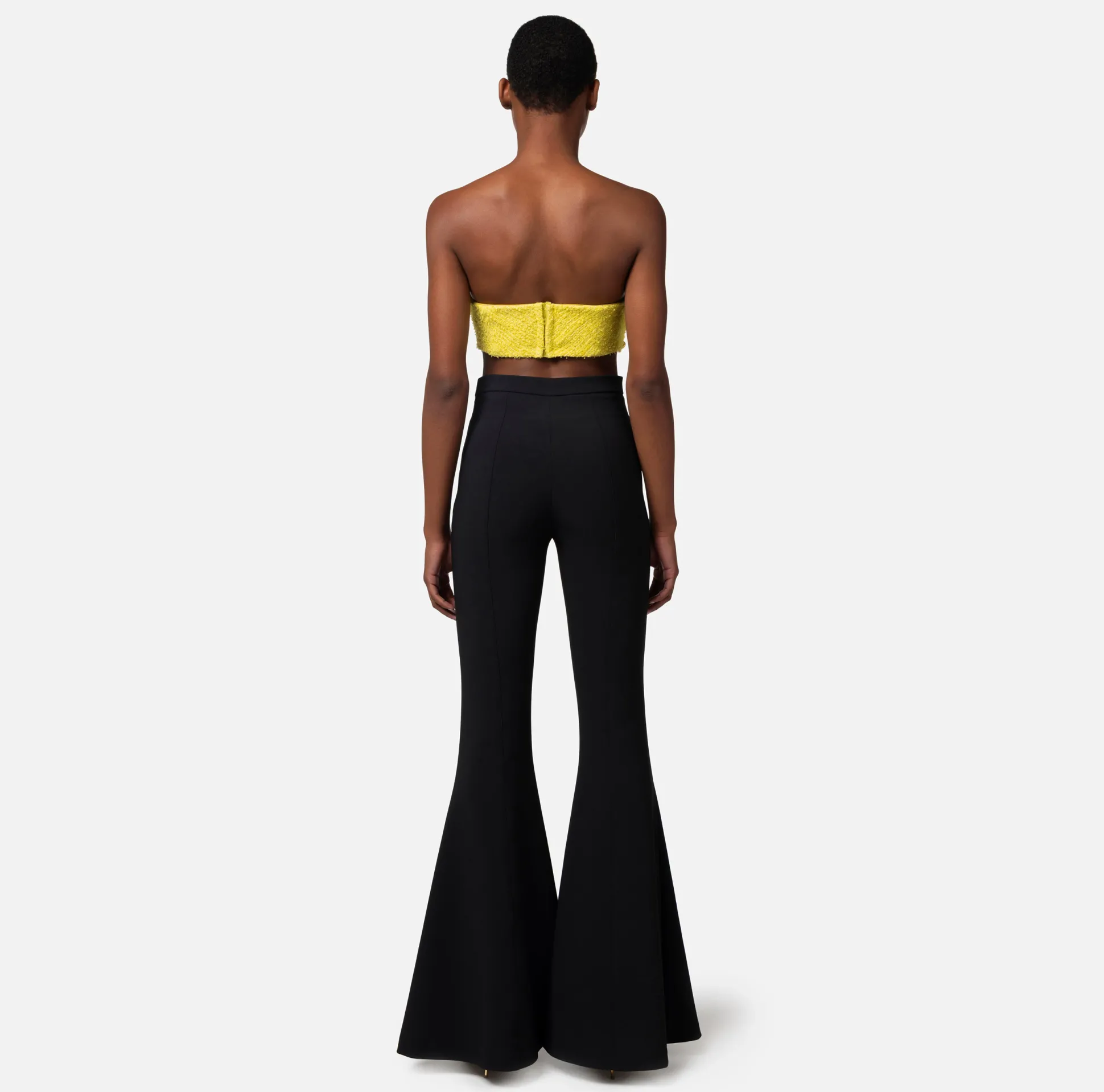 Elisabetta Franchi Top, T-Shirt & Body^Top In Tweed Con Maxi Catena