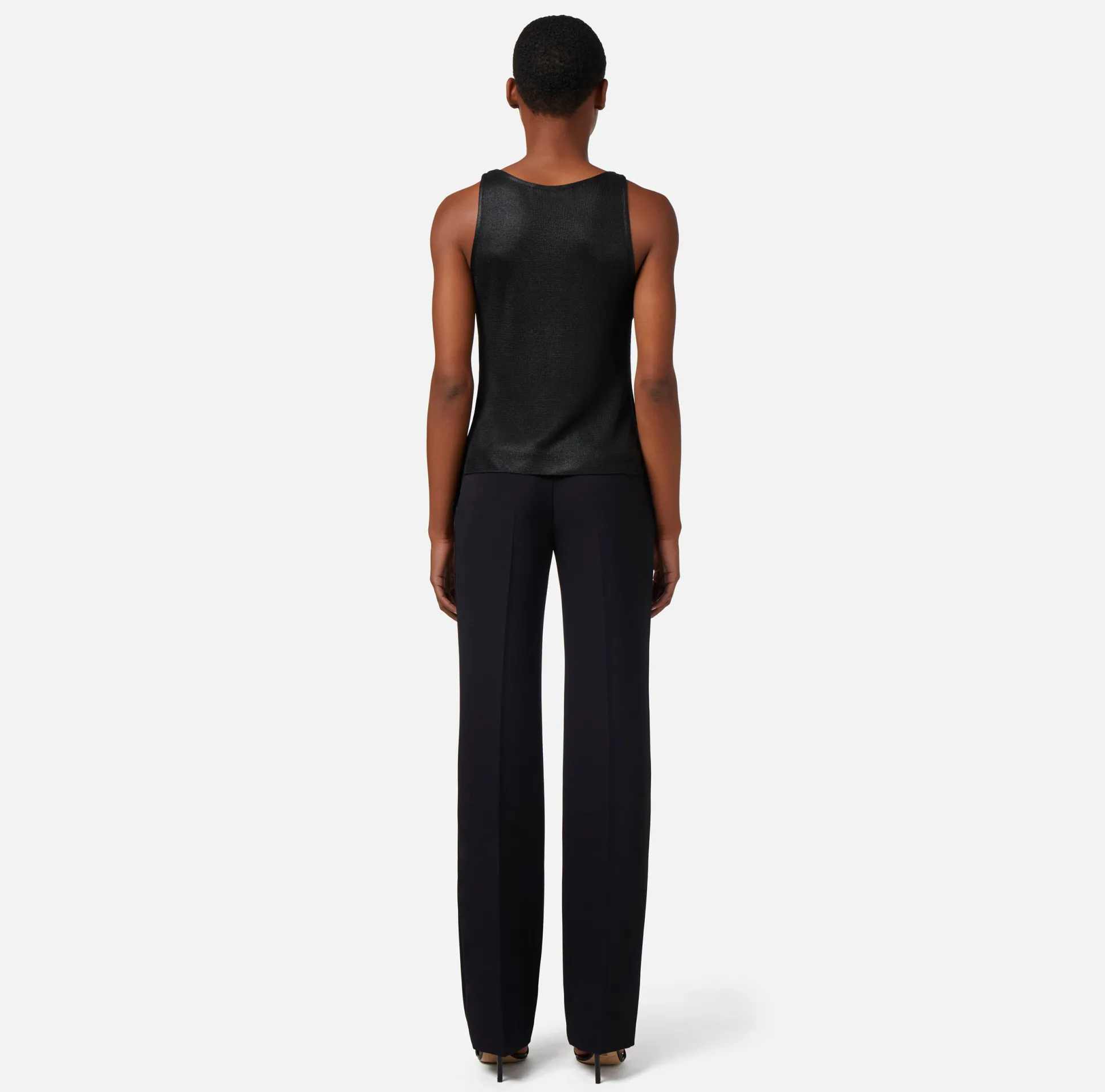 Elisabetta Franchi Top, T-Shirt & Body^Top In Viscosa Laminata Con Charms