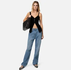 Elisabetta Franchi Top, T-Shirt & Body^Top In Viscosa Punto Traforato